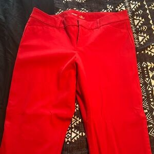Pixie ankle pant-red